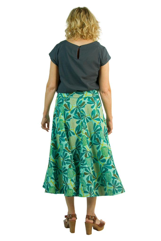 Sea Flower Midi Skirt