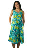 Peacock Flower Flare Dress - ONLY S