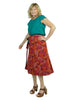 Reversible Wrap Skirt: Rainforest & Sea