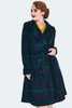 Wool Blend Tartan Coat
