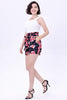 Paper Flower Hi-Waisted Shorts
