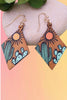 Desert Cactus Wood Earrings