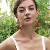 Beau Bee Earrings: Brown