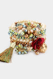 Sparkle Bouquet Beaded Bracelet Set