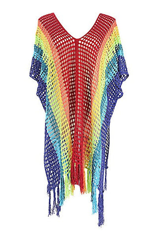 Crochet Fringe Cover-up Dress