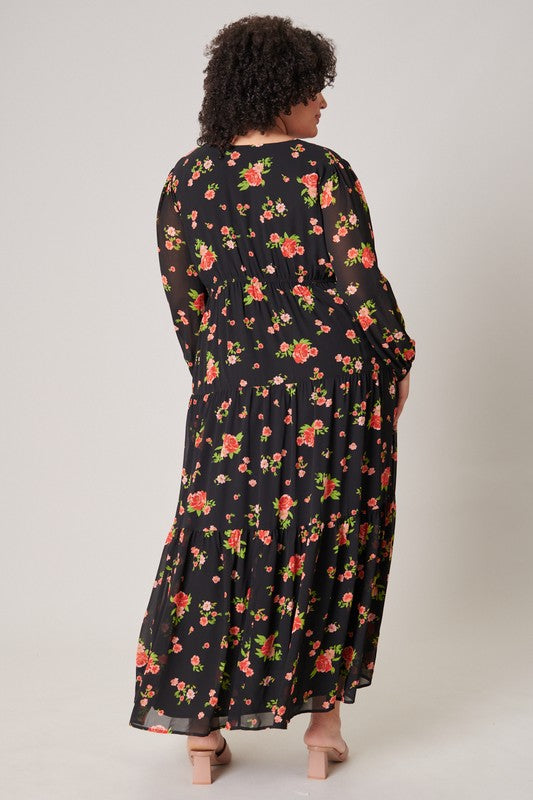 English Rose Tiered Maxi Dress