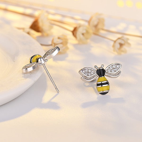 Busy Bee Tiny Stud Earrings