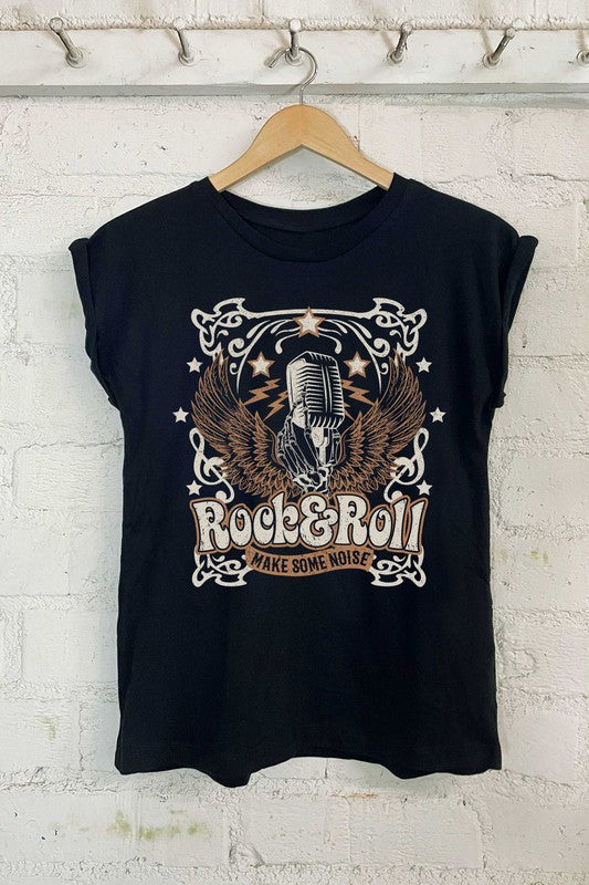 Rock and Rolled Sleeve Shirt