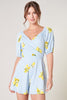 Sicilian Picnic Shorts Romper