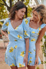 Sicilian Picnic Shorts Romper