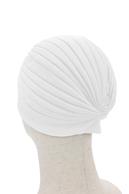 White Classic Vintage Style Head Wrap