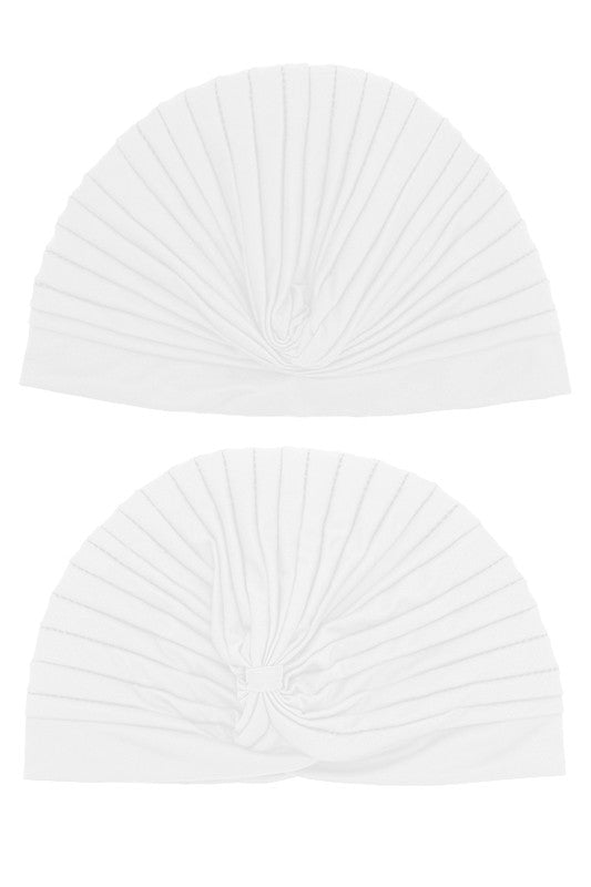 White Classic Vintage Style Head Wrap