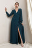Wrap Party Maxi Dress: Deep Teal