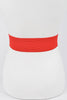 Silk Floral Stretch Belt: Red