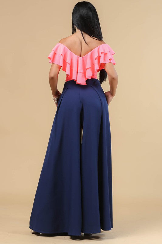 Navy Blue Palazzo Pants
