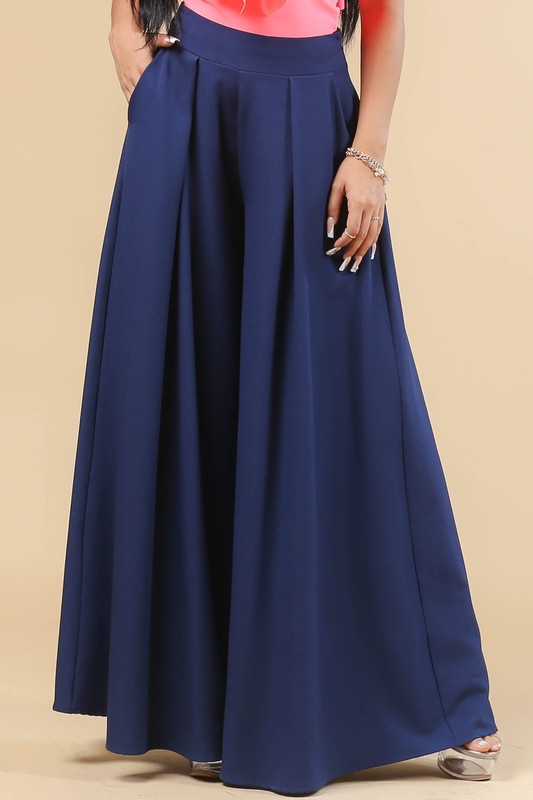 Navy Blue Palazzo Pants