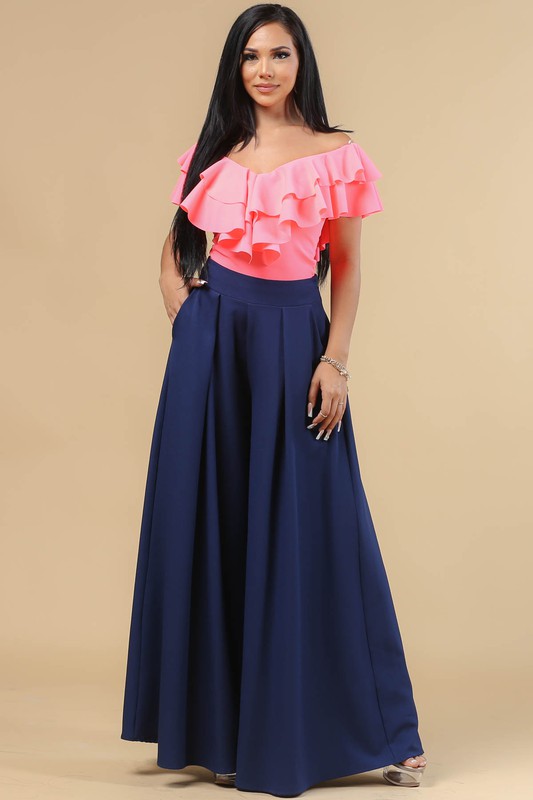 Navy Blue Palazzo Pants