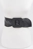 Vegan Leather Cinch Belt: Black