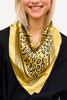 Golden Leopard Silky Scarf
