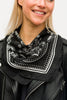 Black Bandana Silky Scarf