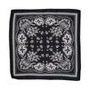 Black Bandana Silky Scarf