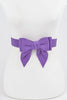 Stretch Bow Belt: Purple