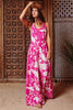 Fuschia Fantasy Wide Leg Jumpsuit