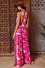 Fuschia Fantasy Wide Leg Jumpsuit