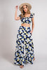 Floral Wide Leg Pants