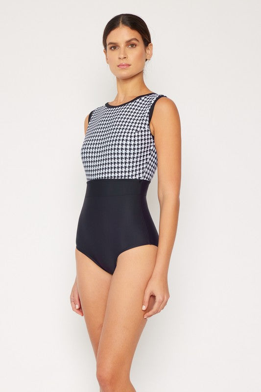 Mod Swimsuit with Swim Skirt
