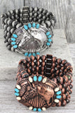 Western Horse Bracelet: Copper