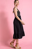 Rainbow Smocked Sundress: Black