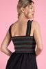 Rainbow Smocked Sundress: Black