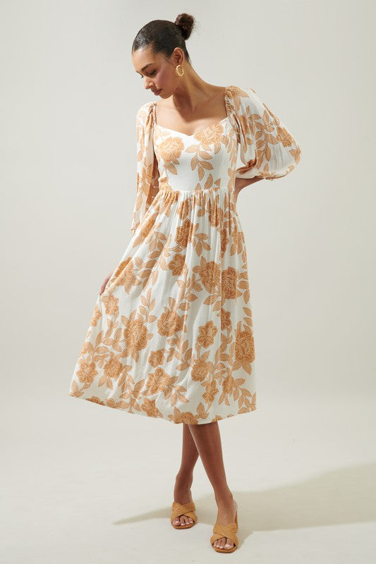 Rocky Mountain Rose Midi Dress