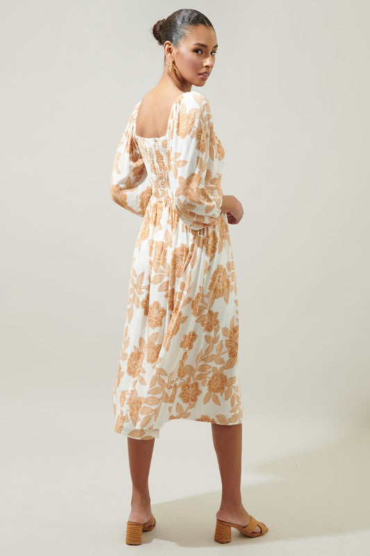 Rocky Mountain Rose Midi Dress