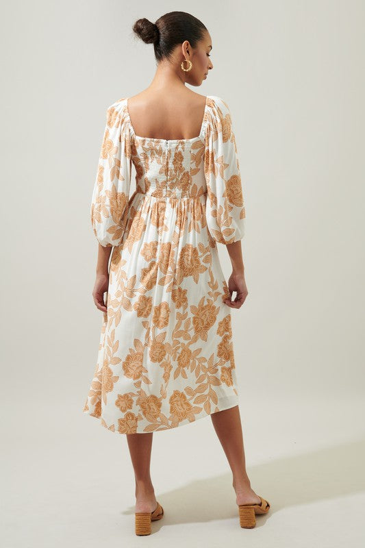 Rocky Mountain Rose Midi Dress