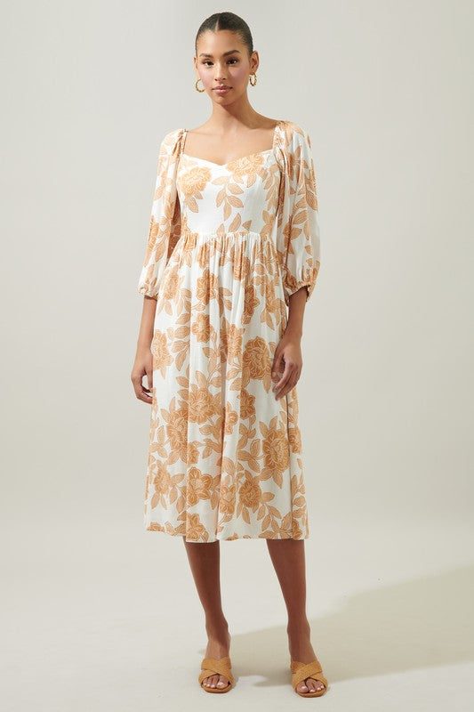 Rocky Mountain Rose Midi Dress