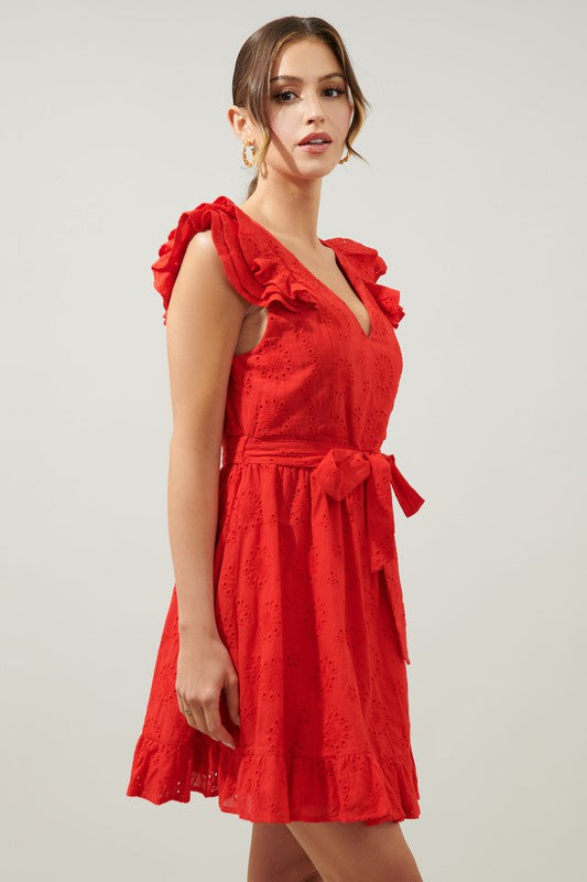 Eyelet Aurellia Mini Dress