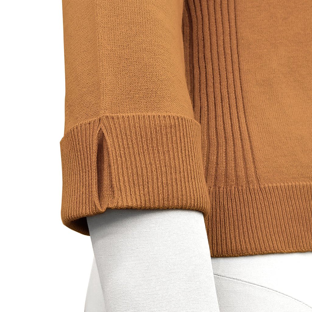 Open Front Cardigan: Camel