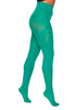 50 Denier Opaque Tights: Emerald Green / One Size