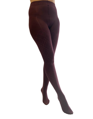 Fishnet Seamed Tights: One Size / Black/Black