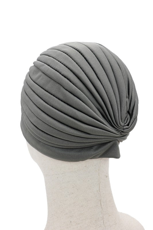 Grey Classic Vintage Style Head Wrap