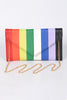 Vegan Leather Rainbow Clutch