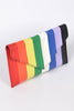 Vegan Leather Rainbow Clutch