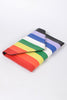 Vegan Leather Rainbow Clutch