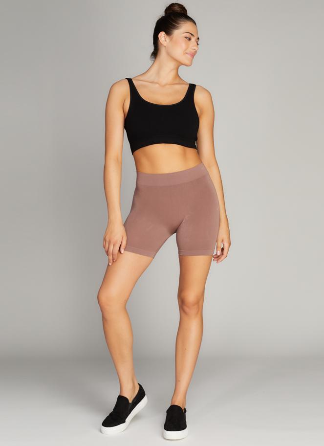 Bamboo-Cotton Shorts: Mocha