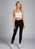 Regular Waist Bamboo Leggings: Black