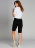 Hi-Waisted Bamboo Bike Shorts: Black