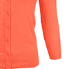 V-Neck 3/4 Sleeve Cardigan: Peach Nector