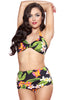 Vintage Style 2 Piece Swimsuit: Carnival